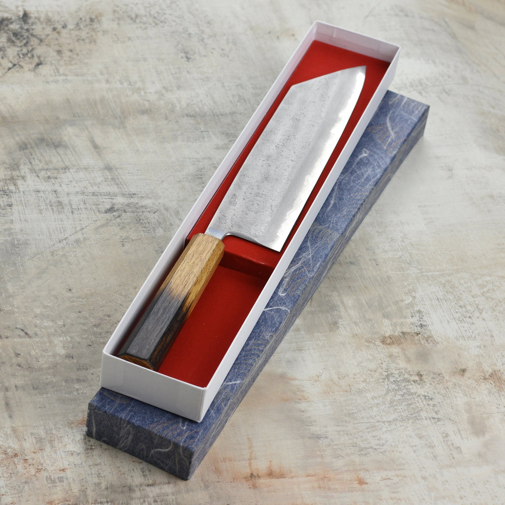 Motokyuuichi Aogami #2 Nashiji Stainless Clad 9.4" Kiritsuke