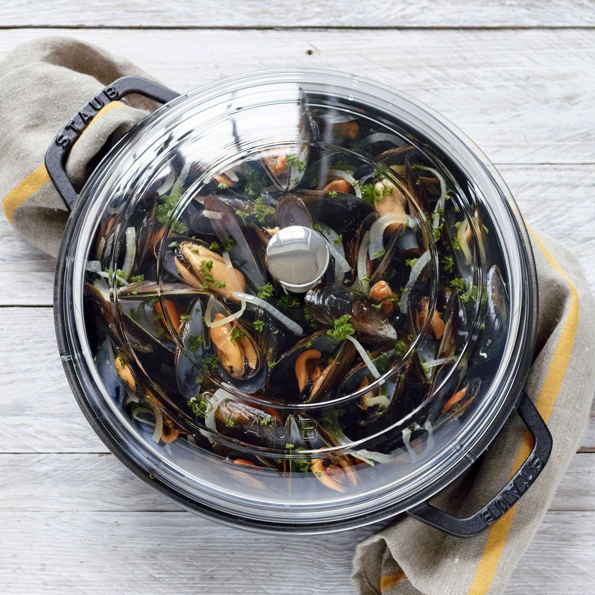 Staub 3.5-quart Matte Black Braiser with Glass Lid