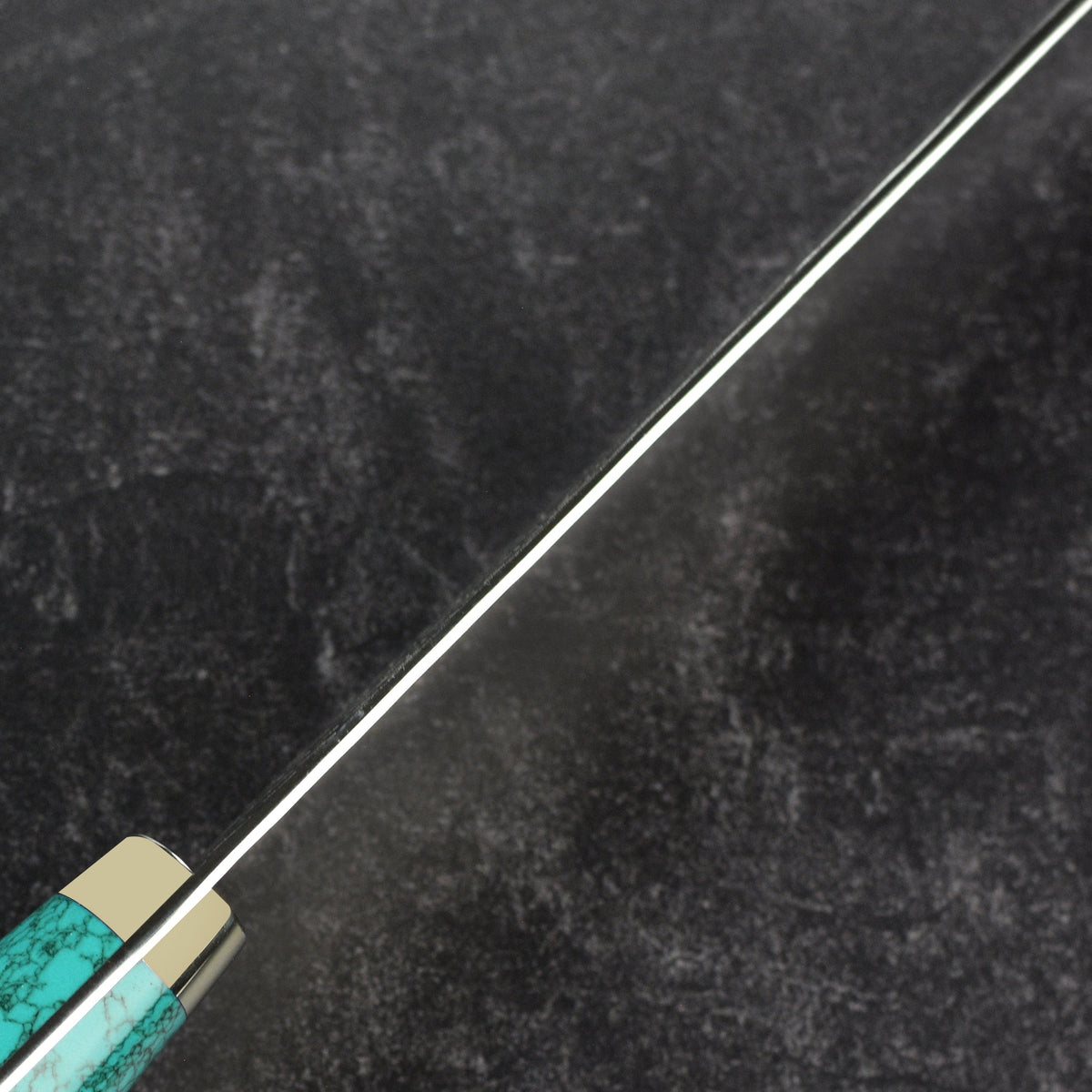 Nigara SG2 Migaki Tsuchime 8.25" Gyuto, Green Turquoise
