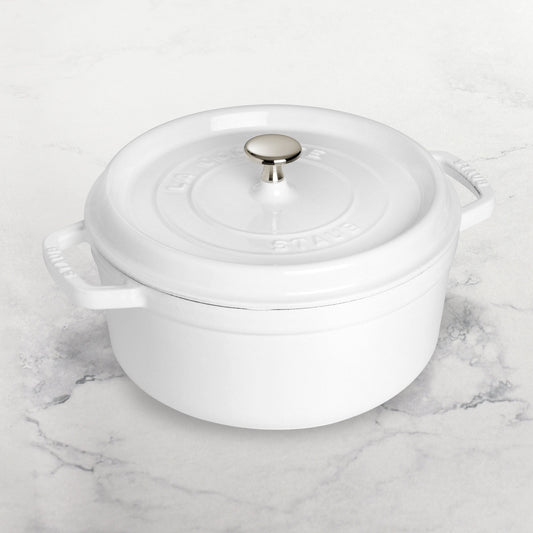 Staub 7-quart White Round Dutch Oven