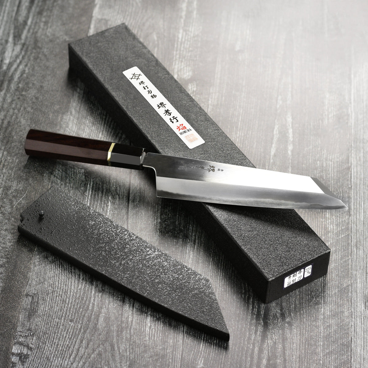 Takayuki x Itsuo Doi Homura SP Aogami #2 8.9" Kengata Gyuto with Saya