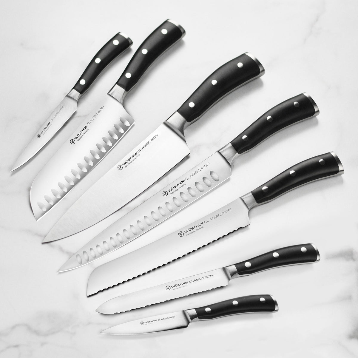 Wusthof Classic Ikon 10 Piece Walnut Knife Block Set