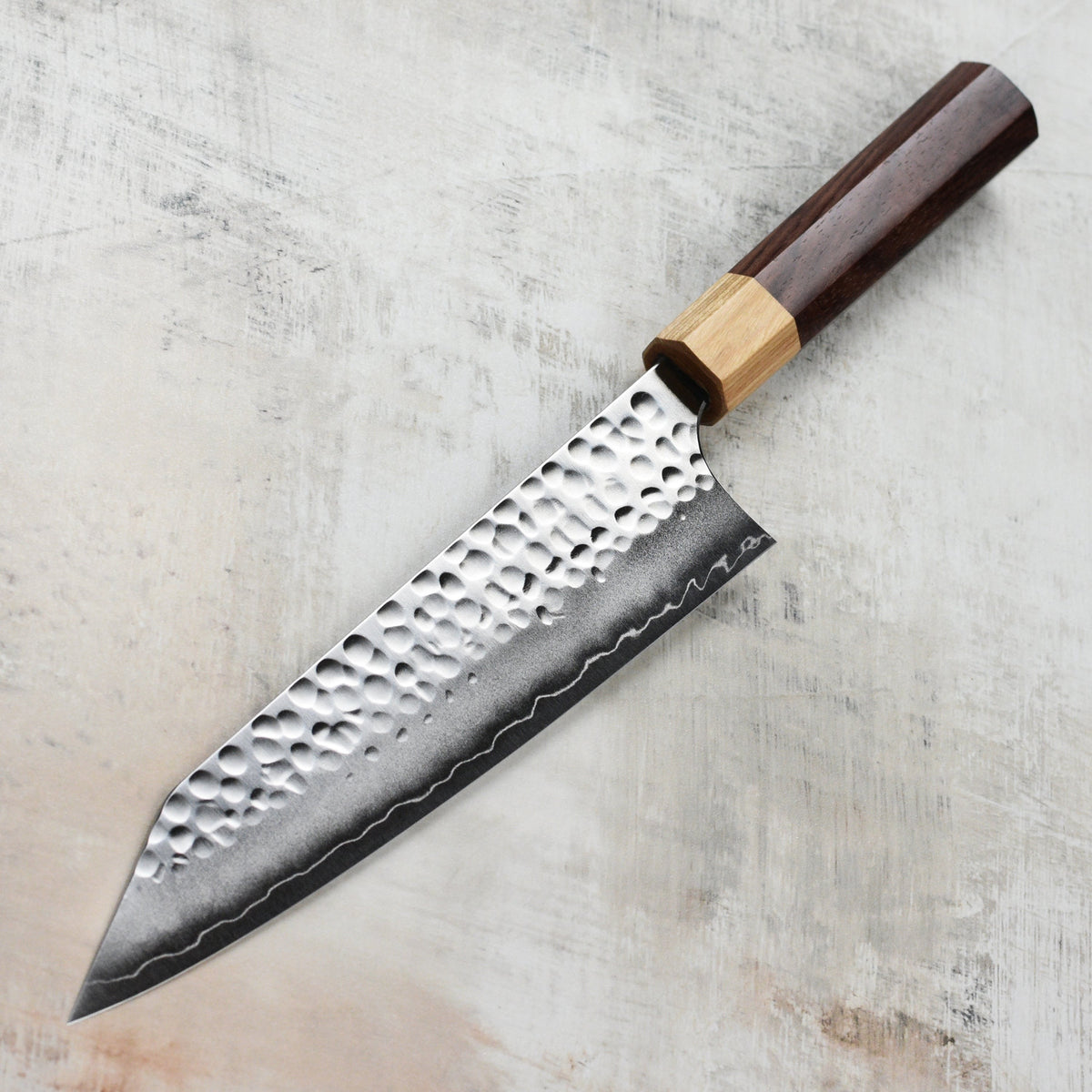 Yoshimi Kato Forged Ginsan Stainless Clad 8.25" Kiritsuke Gyuto