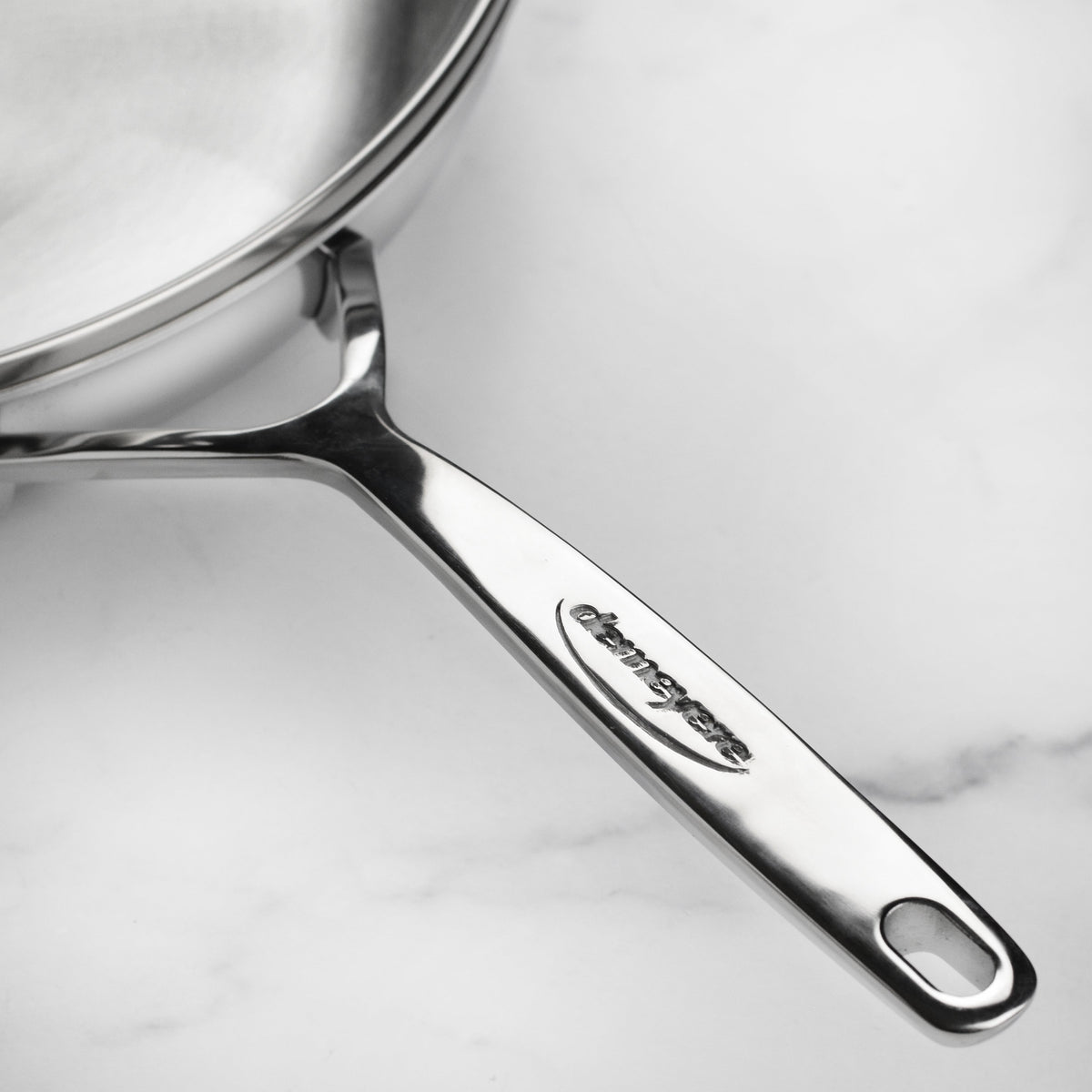 Demeyere 5-Plus 11" Stainless Steel Fry Pan with Glass Lid