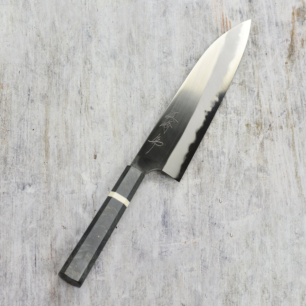 Mazaki Hon-Sanmai Shirogami #2 Migaki 8.25" Gyuto