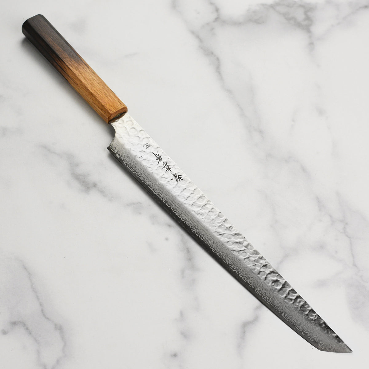 Takayuki Tsuchime Damascus Urushi 11.8" Sakimaru-Yanagiba