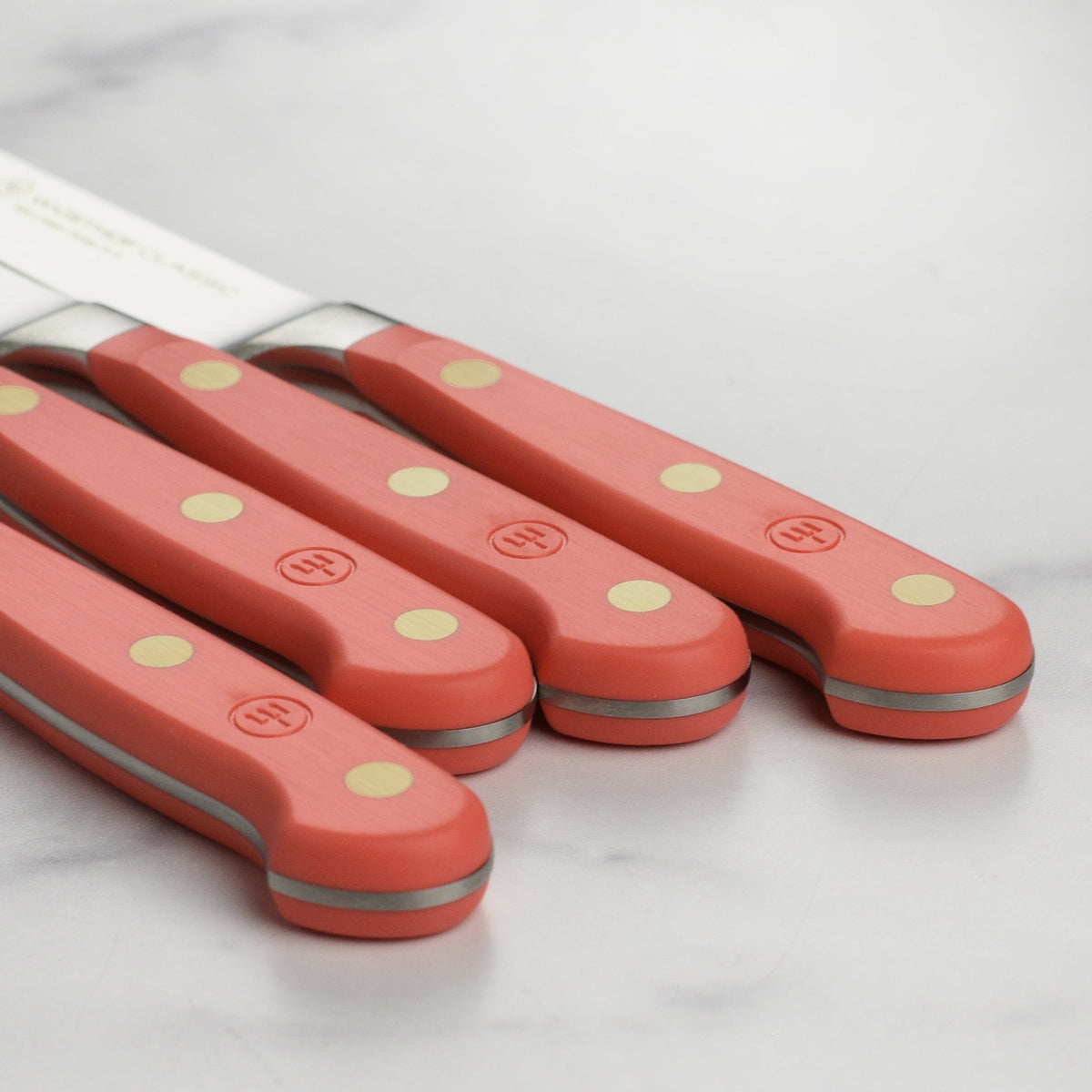 Wusthof Classic Coral Peach 4 Piece Steak Knife Set