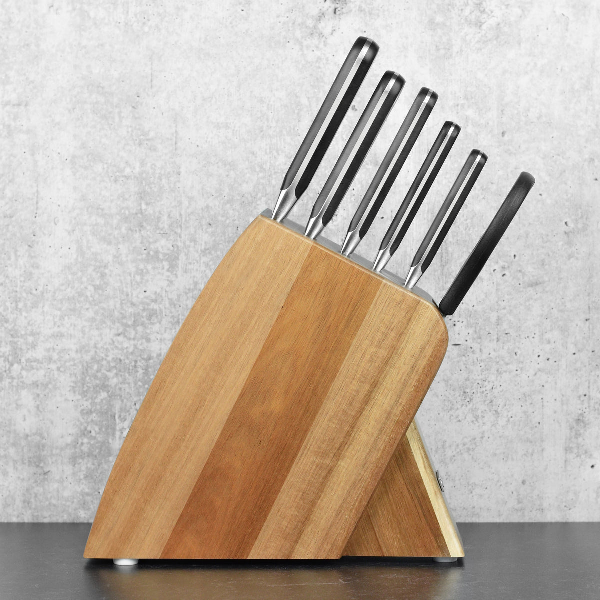Wusthof Classic 7 Piece Acacia Slim Knife Block Set