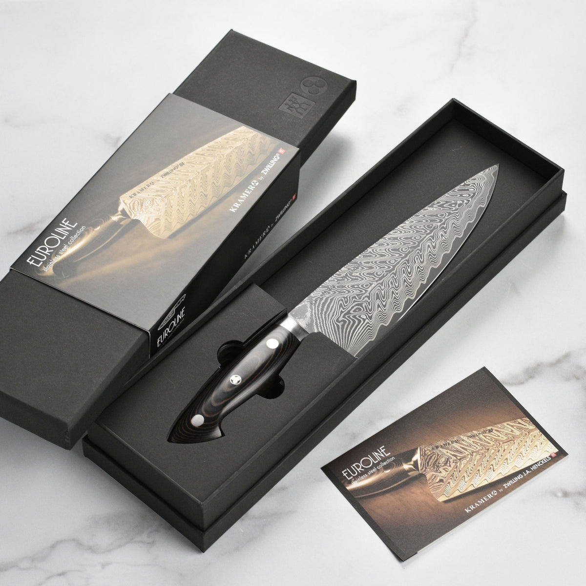 Kramer Stainless Damascus 8" Chef's Knife