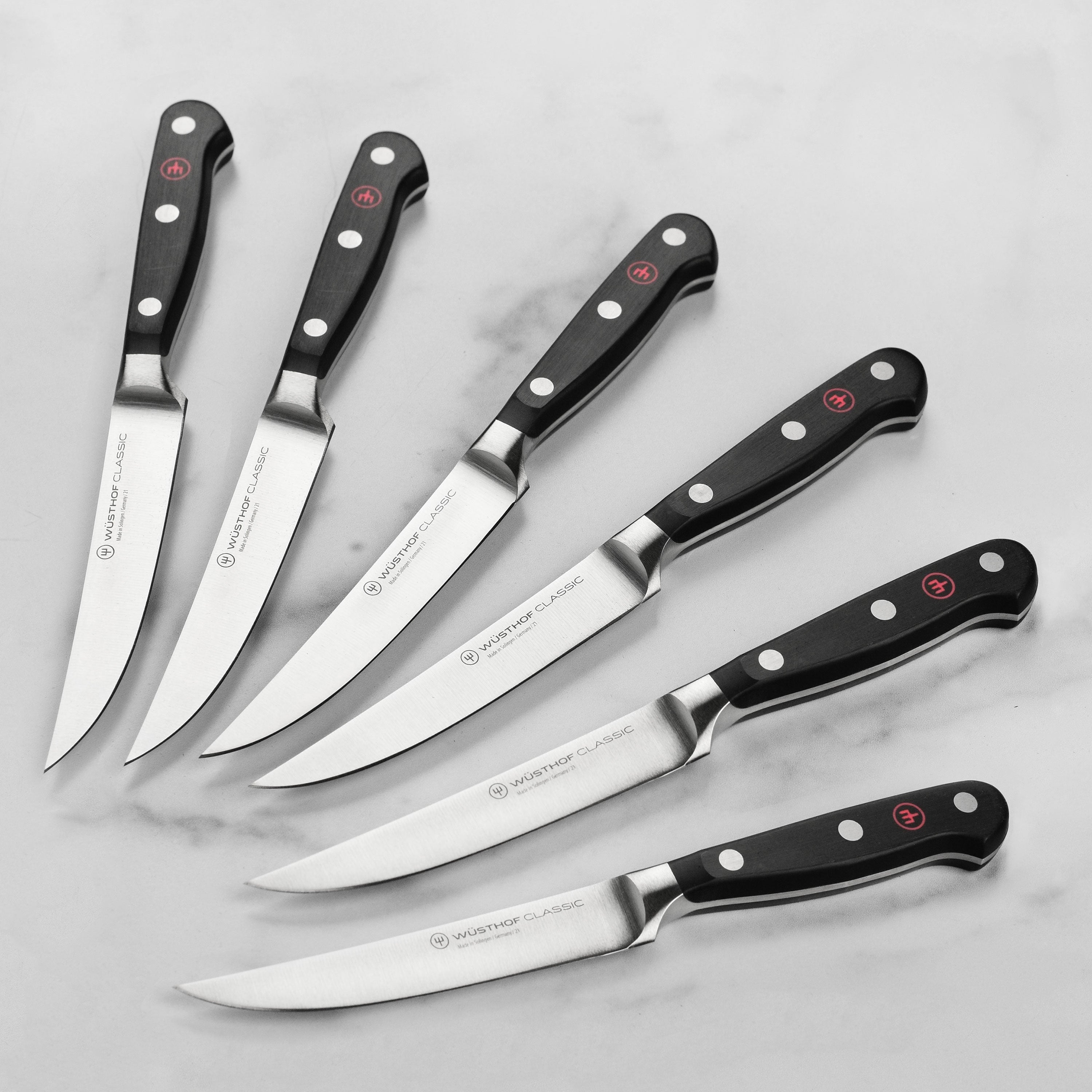 Wusthof Classic 6 Piece Steak Knife Set with Wood Case