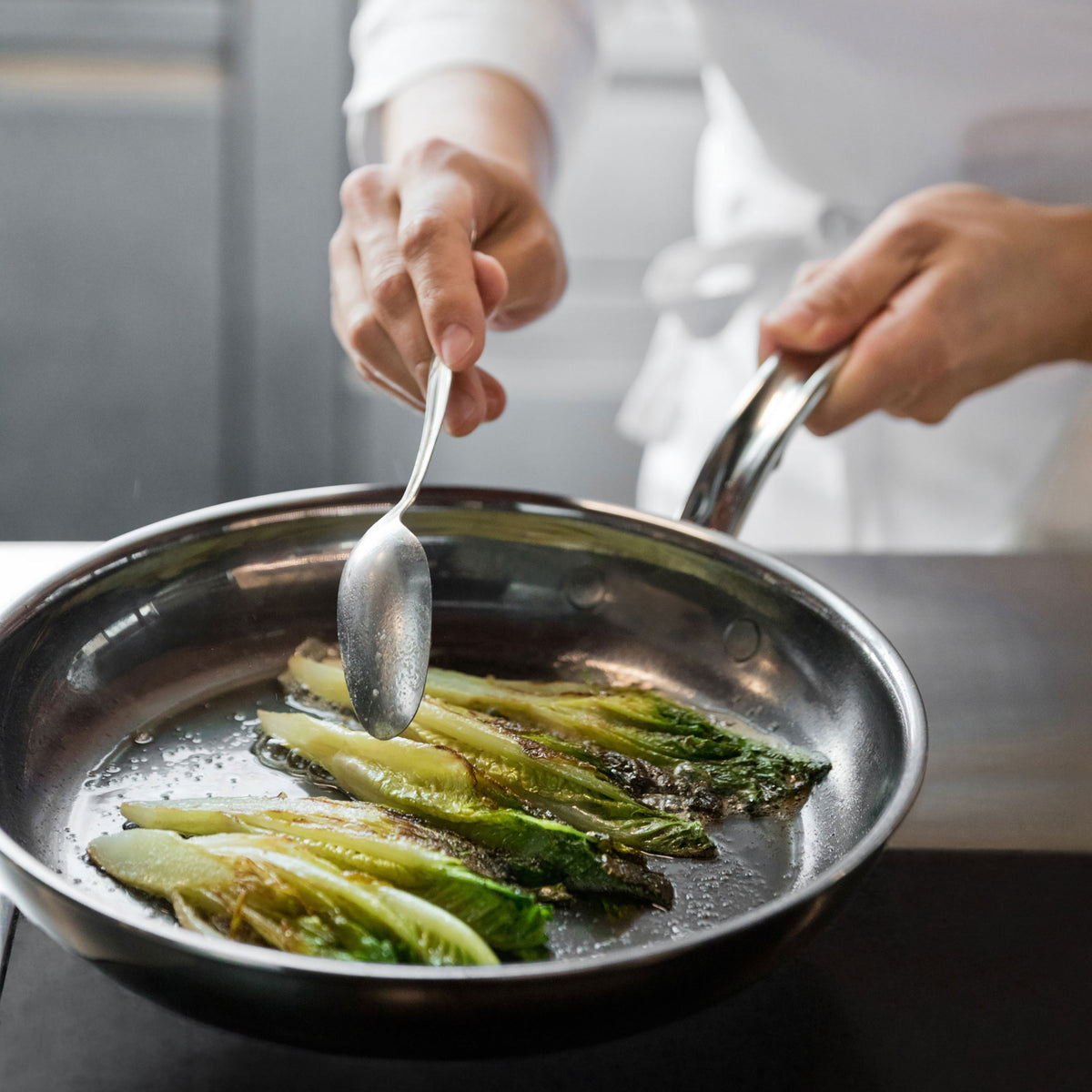 Hestan NanoBond 11" Titanium Stainless Steel Skillet