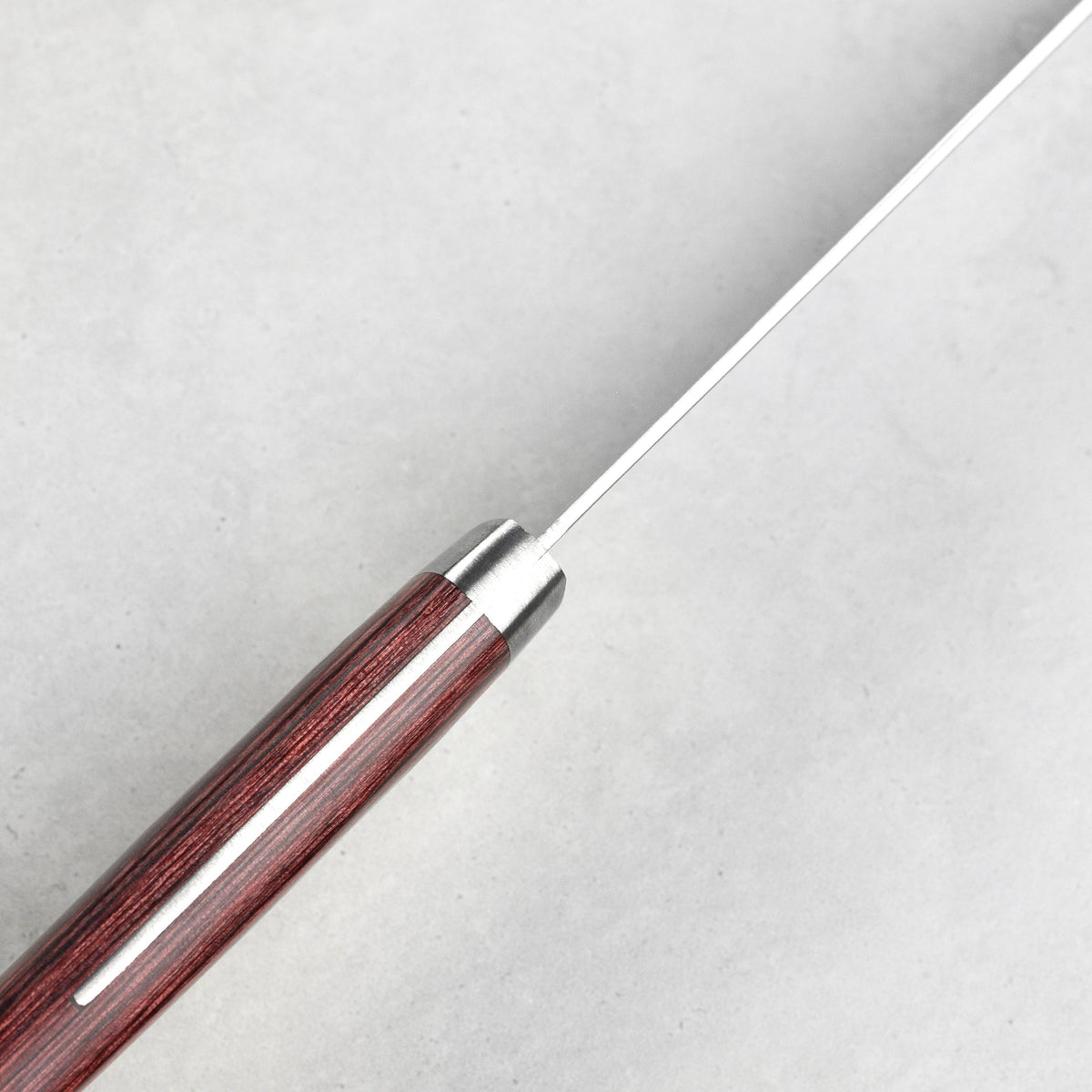 Masutani VG10 Damascus Nashiji 7" Gyuto, Red Handle