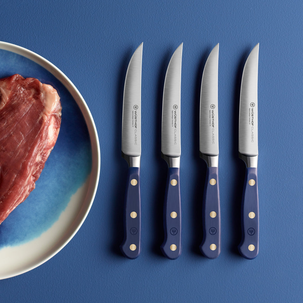 Wusthof Classic Wild Blueberry 4 Piece Steak Knife Set