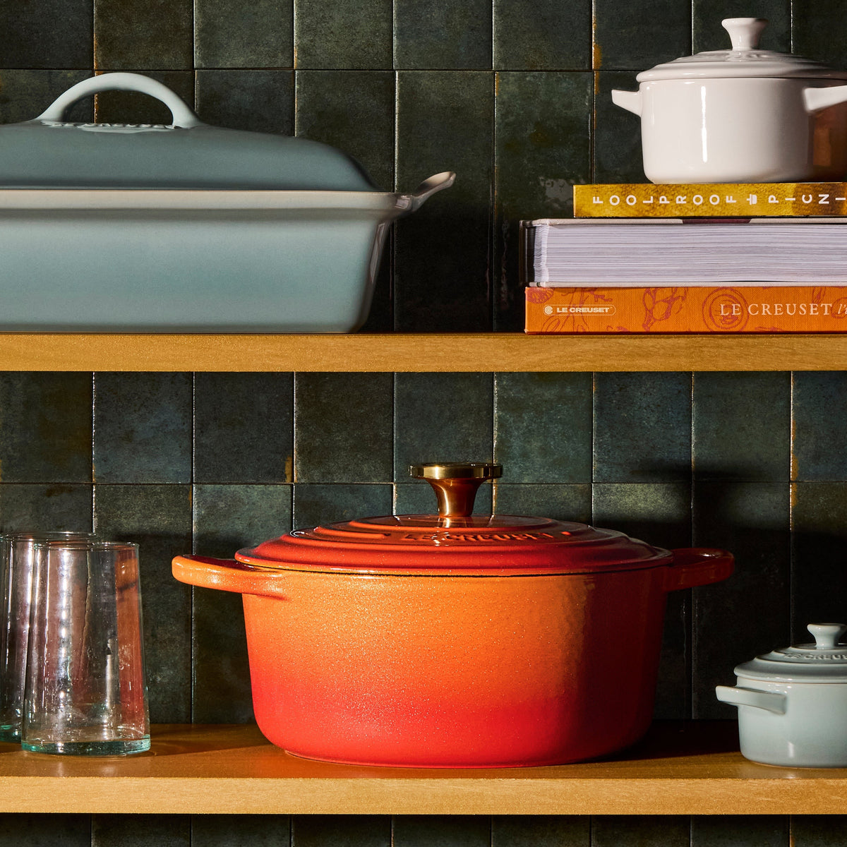 Le Creuset Signature Cast Iron 4.5-quart Flamme Doree Round Dutch Oven