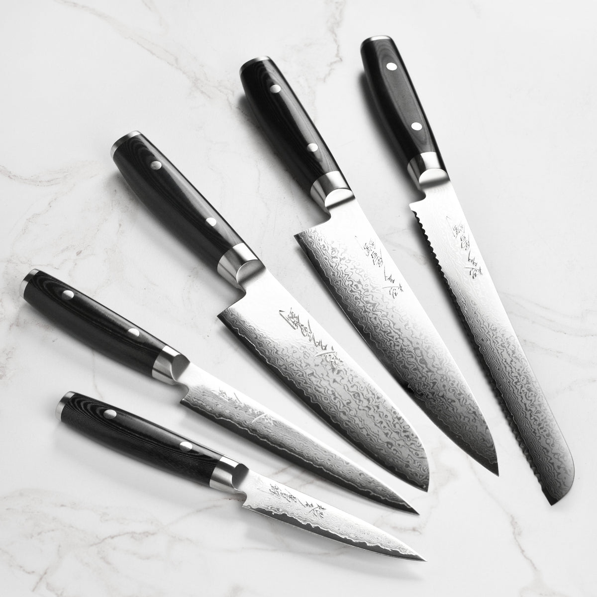 Yaxell Ran Plus 7 Piece Slim Knife Block Set