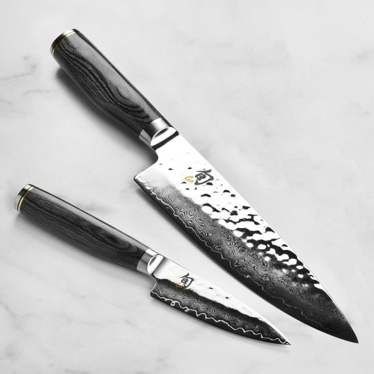 Shun Premier Grey Chef's & Paring Knife Set