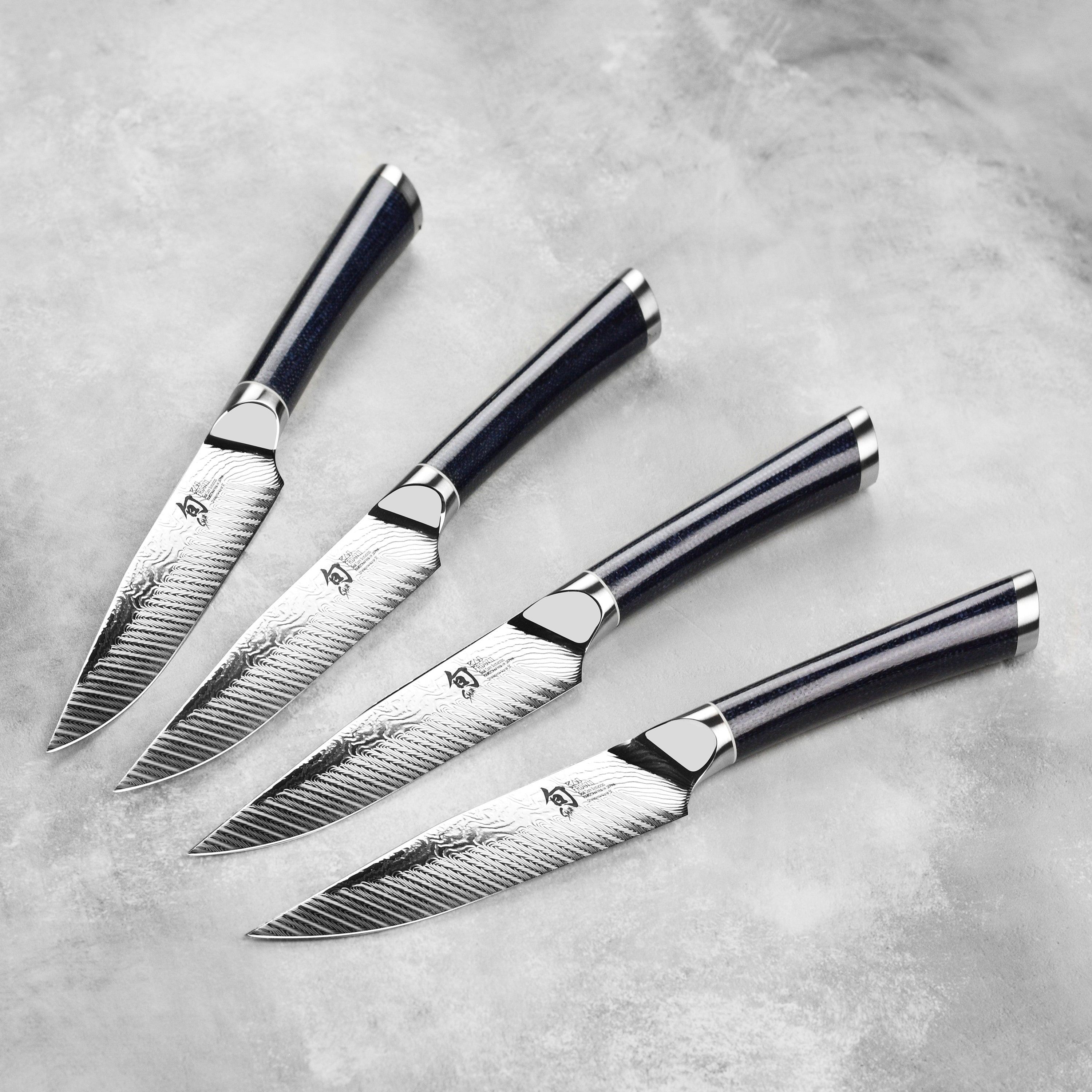 Shun Shiranami 4 Piece Steak Knife Set