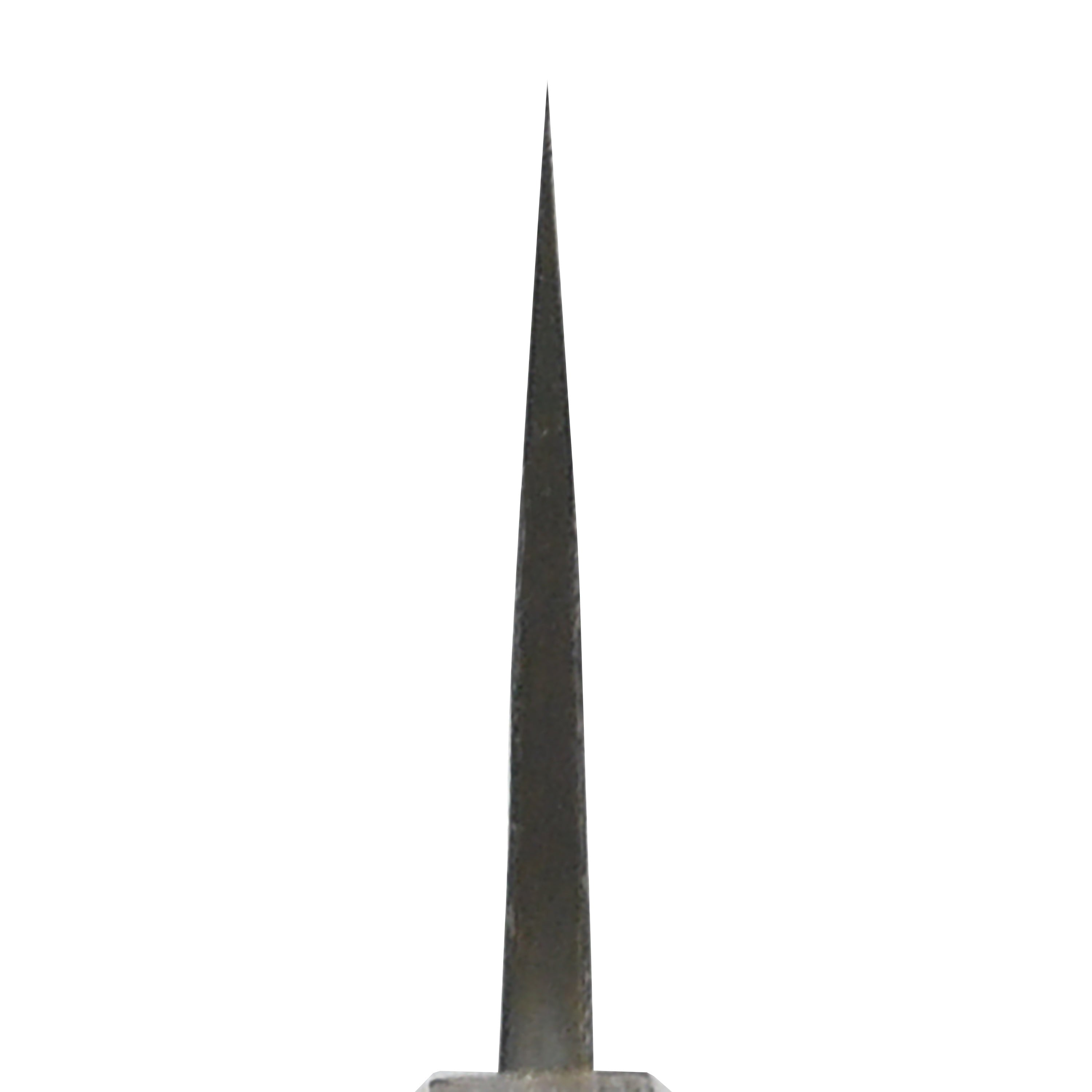 Hatsukokoro Shinkiro Aogami Super Kurouchi Damascus 9.4" Kiritsuke, Stabilized Birch