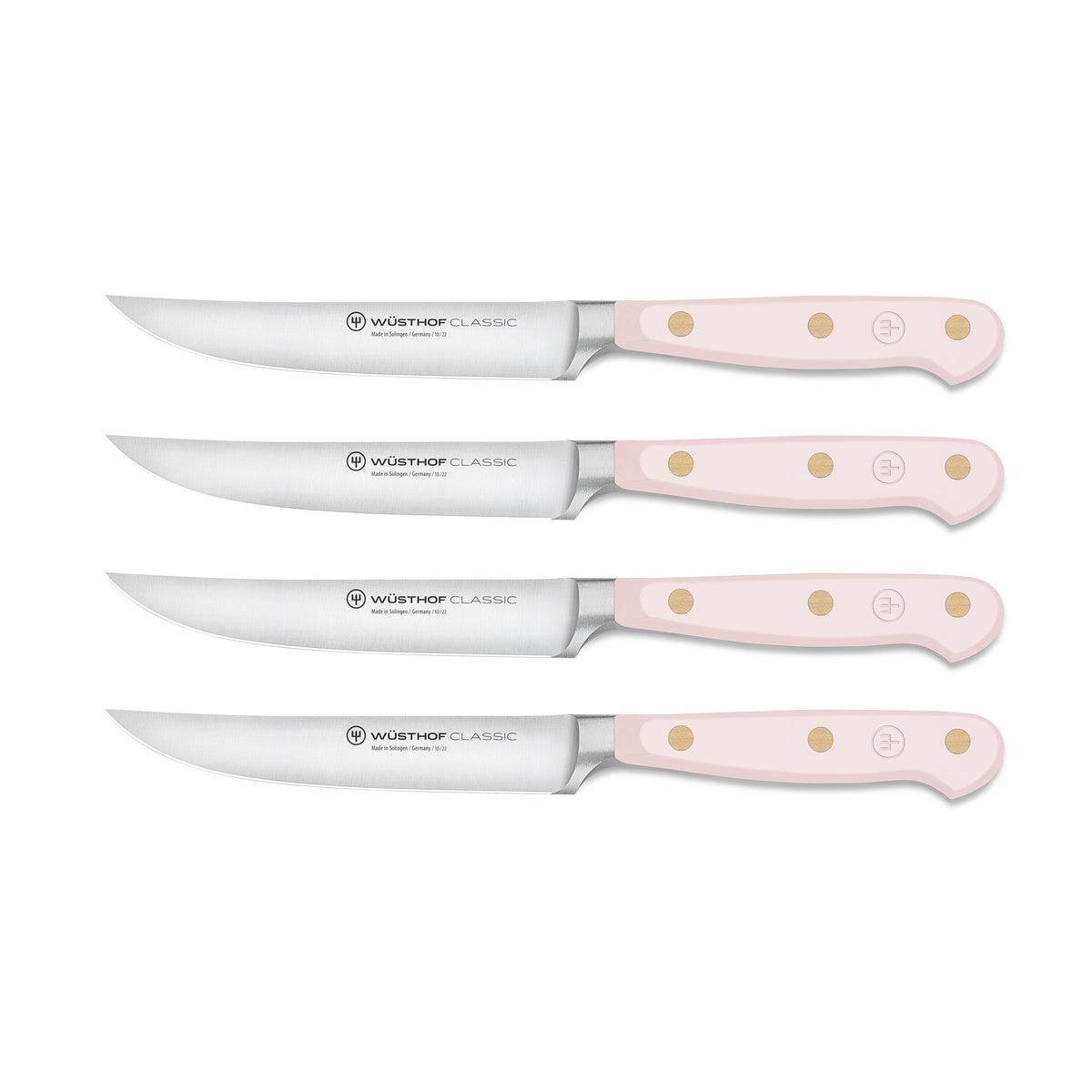 Wusthof Classic Pink Himalayan Salt 4 Piece Steak Knife Set