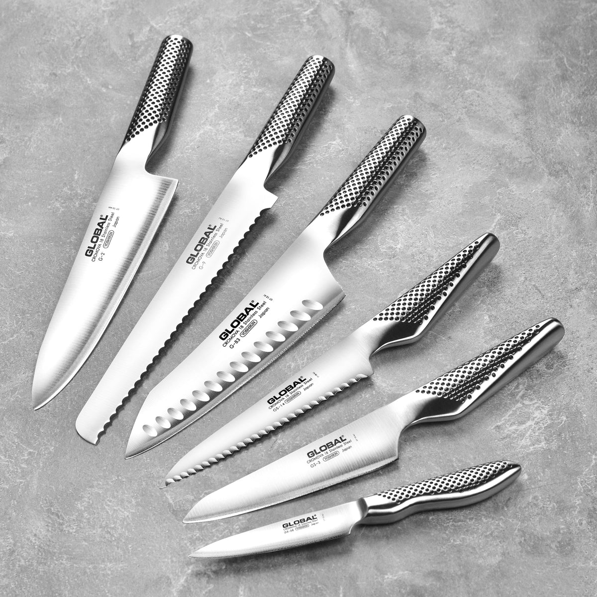 Global Akari 11 Piece Knife Block Set, Acacia