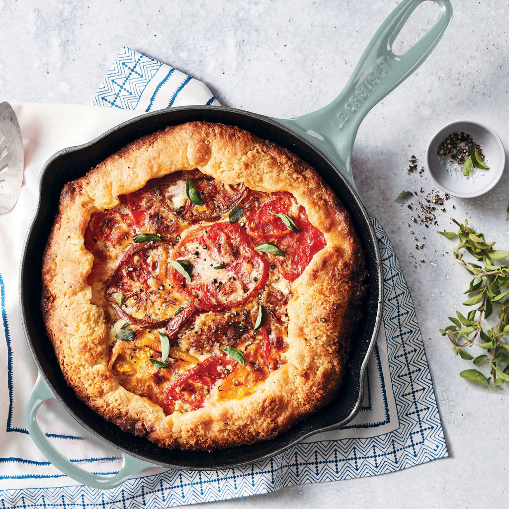 Le Creuset Signature Cast Iron 10.25" Sea Salt Iron Handle Skillet