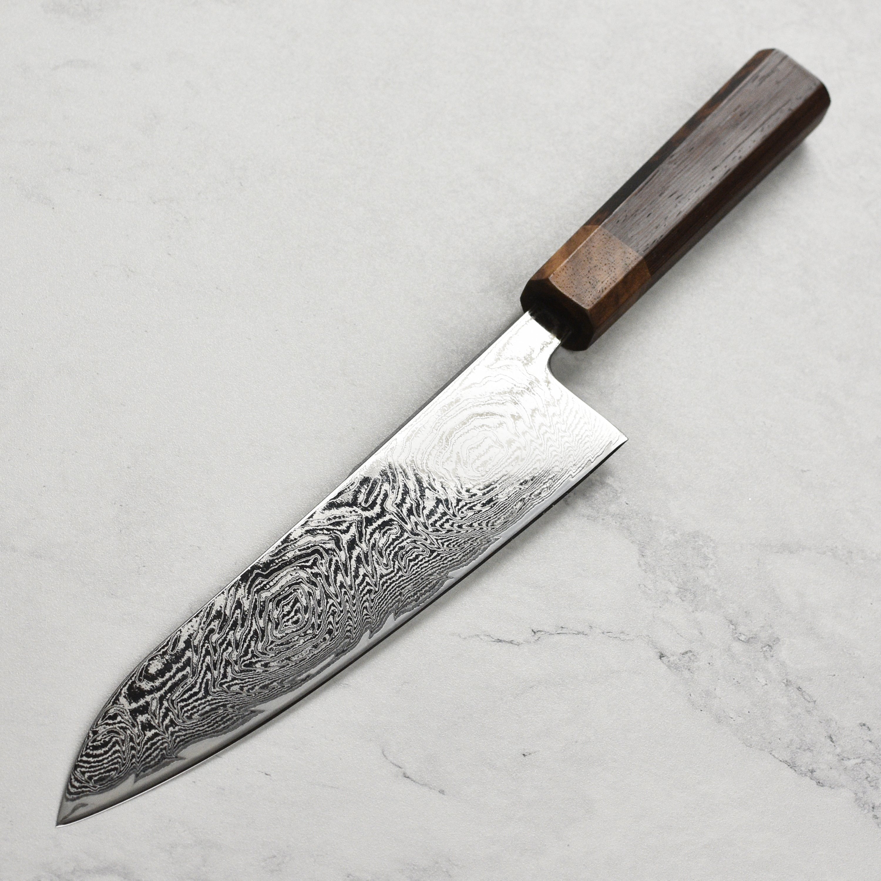 Ittetsu AUS10 Spiral Damascus 8.25" Gyuto