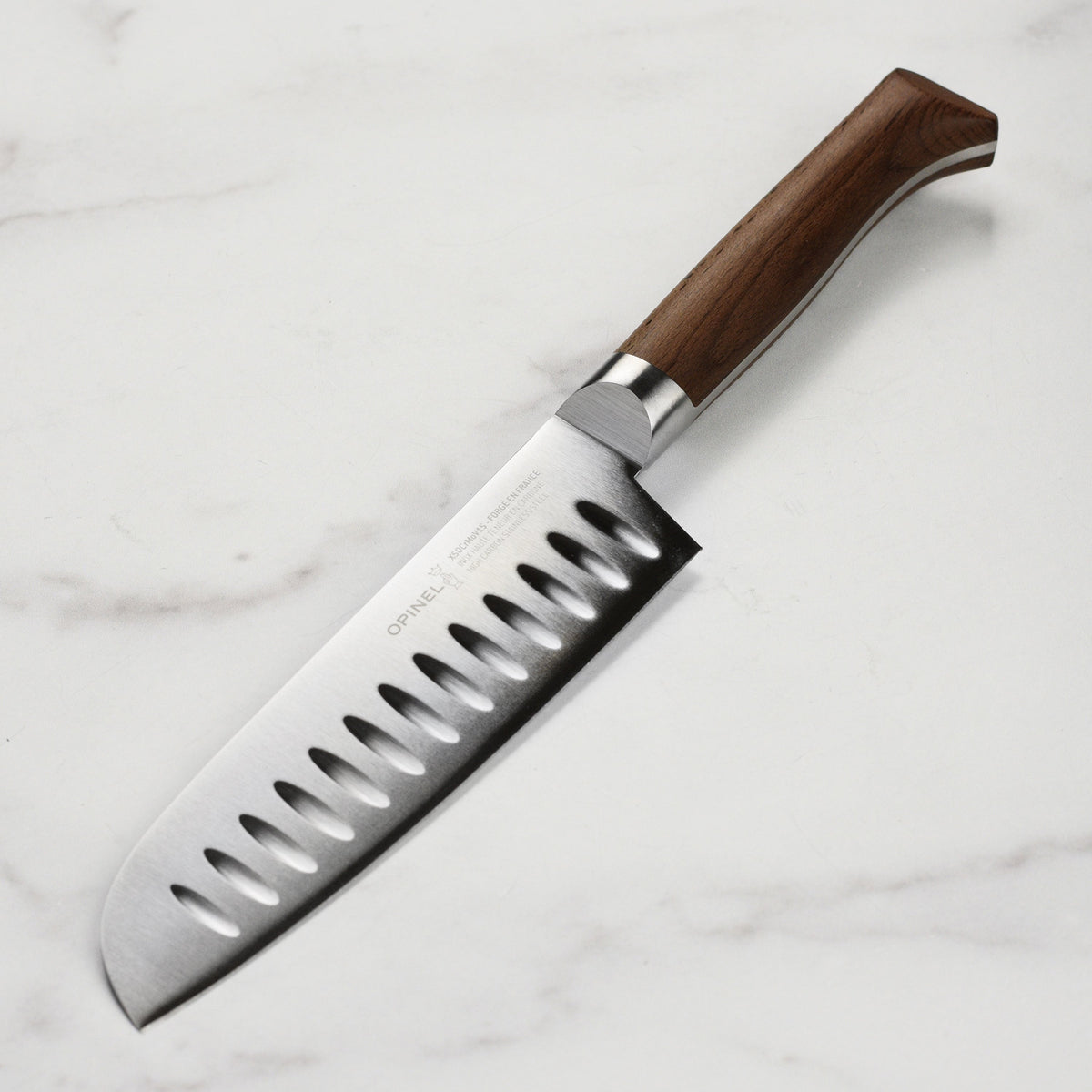 Opinel Forged 1890 7" Hollow Edge Santoku Knife