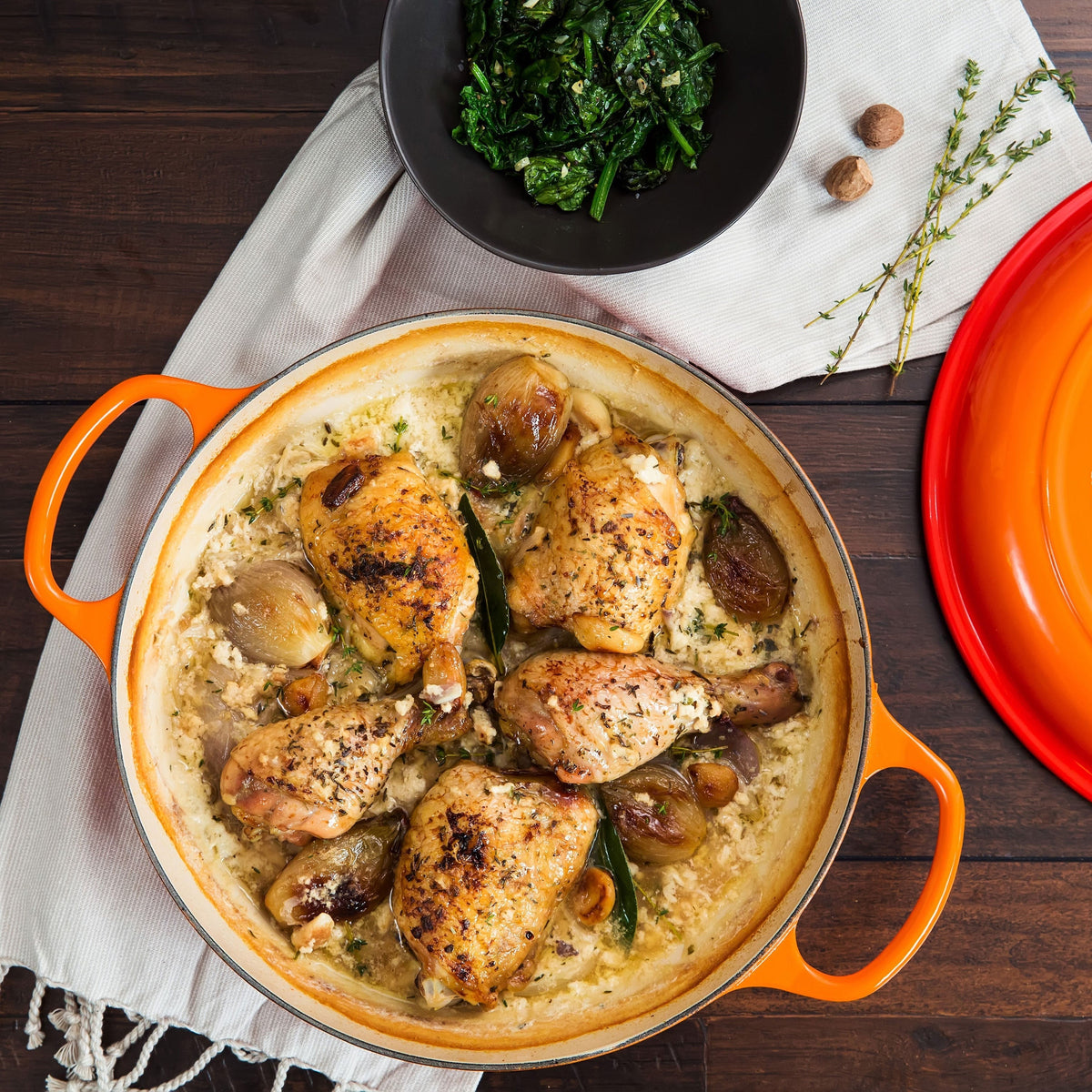 Le Creuset Signature Cast Iron 5-quart Flame Braiser