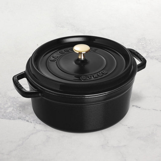 Staub 4-quart Matte Black Round Dutch Oven