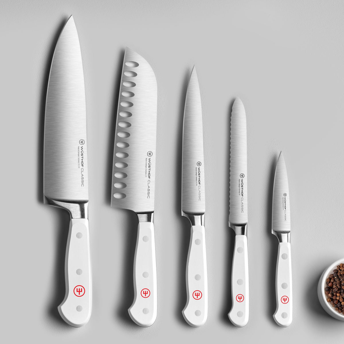Wusthof Classic Pink Himalayan Salt 8 Piece Knife Block Set