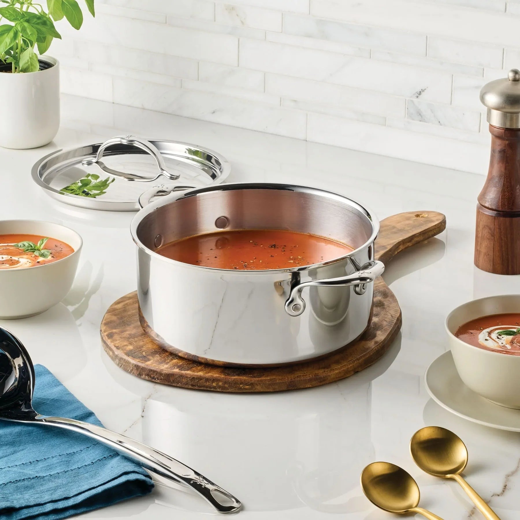 Hestan ProBond Luxe 3-quart Stainless Steel Soup Pot & Steamer Set