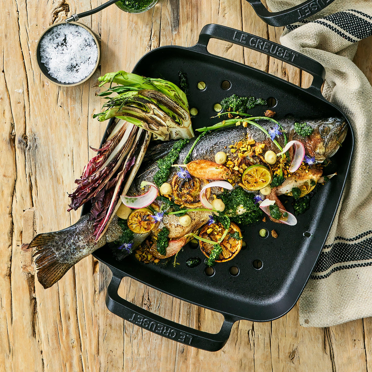 Le Creuset Alpine Outdoor Cast Iron 12" Square Grill Basket