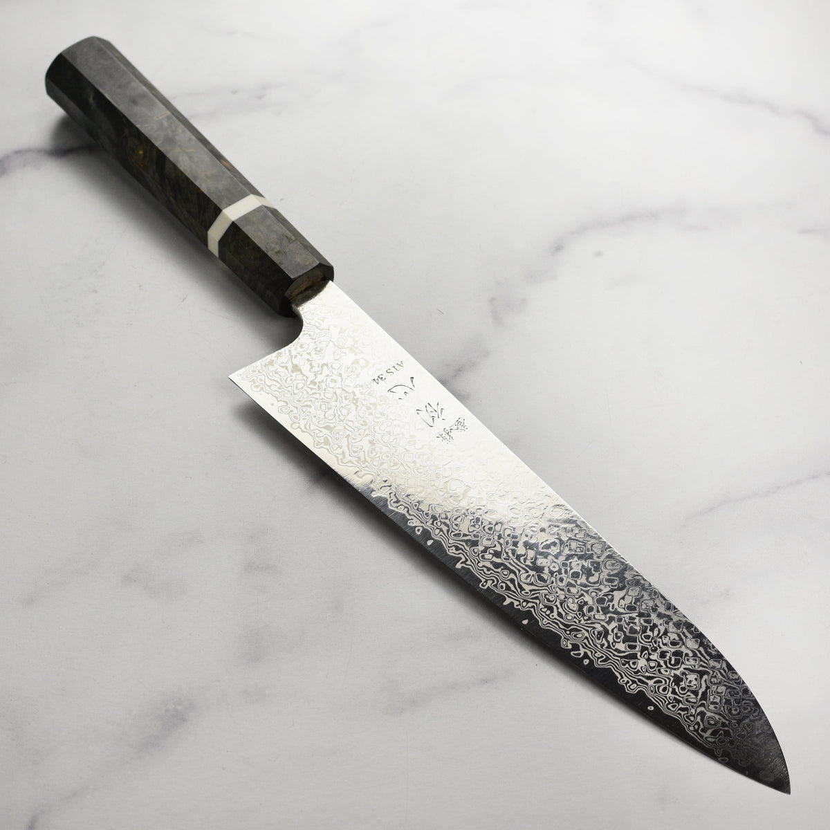 Hatsukokoro x Yauji Ginga34 Damascus 9.4" Gyuto