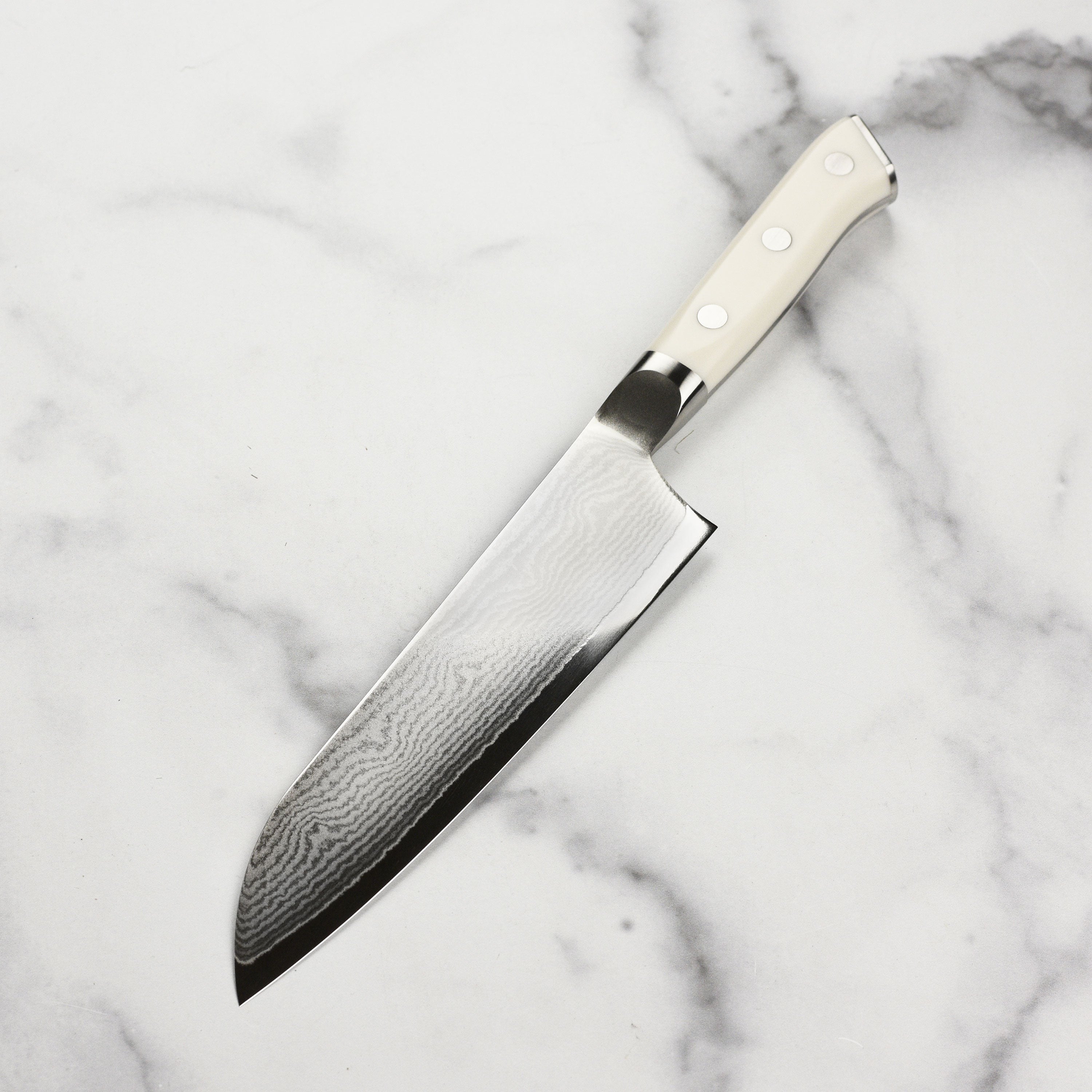 Zanmai Classic Damascus Corian 7" Santoku