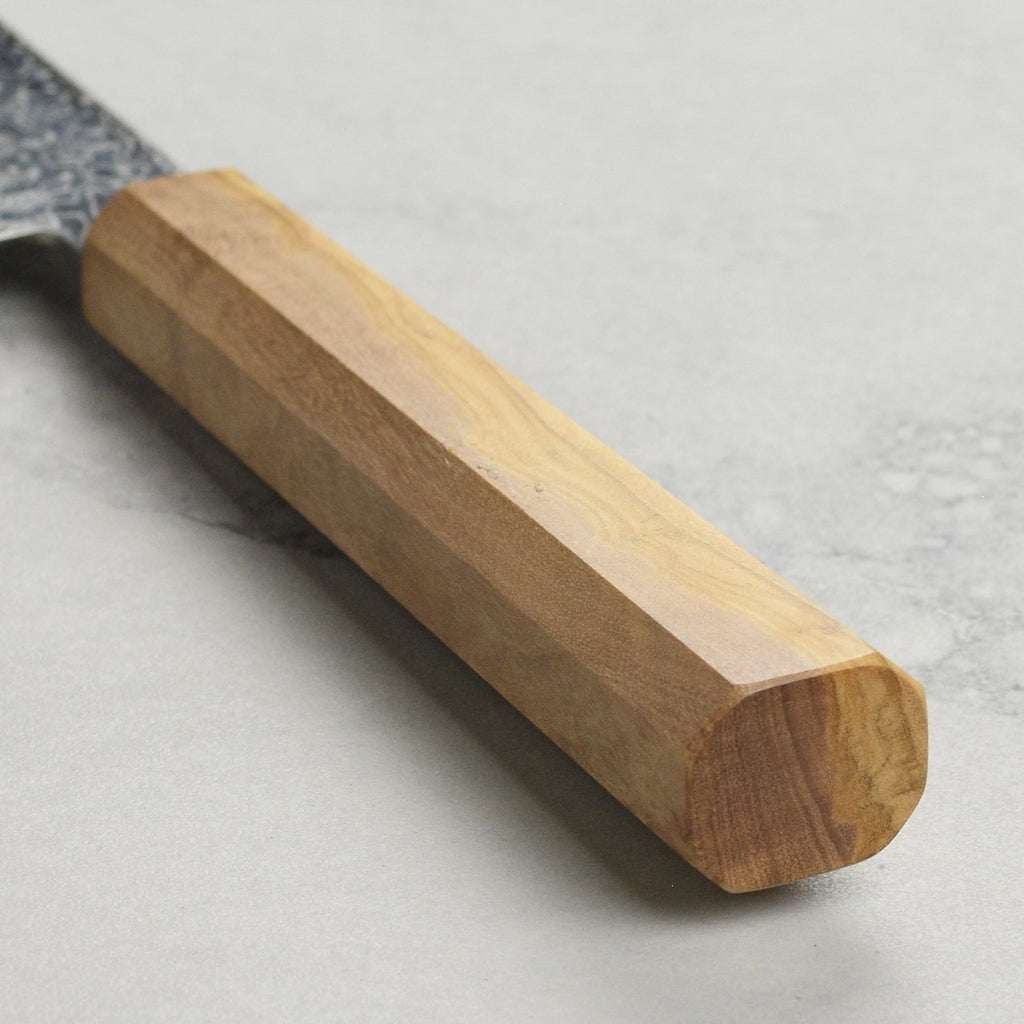 Hatsukokoro Ryuhyo SG2 Damascus 7" Bunka, Olivewood